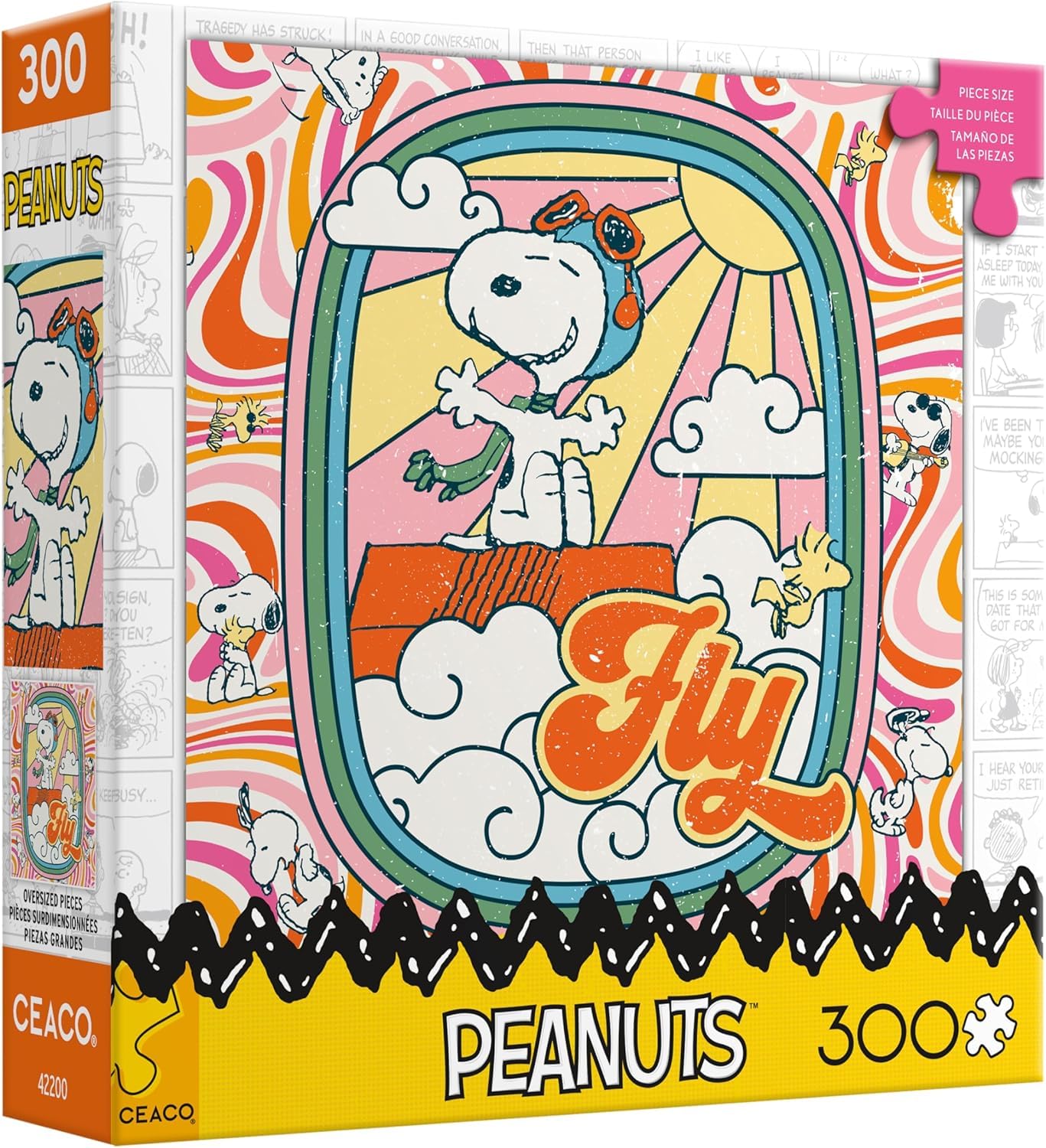 Amazon.com: Ceaco - Peanuts - Snoopy Fly - 300 Oversized Piece